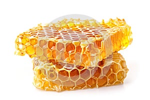 Radiant Golden Honeycomb Close-Up