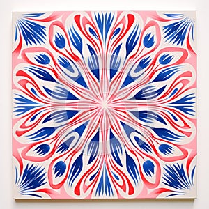 Radiant Neon Patterns: A Vibrant Tile Design Inspired By Janine Antoni And Chiho Aoshima