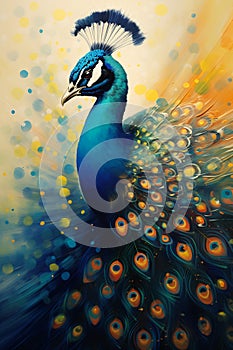 Radiant Plumage: The Majestic Peacock in the Urban Landscape