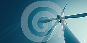 Radiant Revolutions: Turbines\' Sleek Design Shines Bright with the Play of Light on Rotating Blades photo