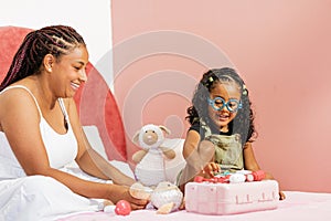 Radiant Roots. mother and daugther, Afro-Latin Love