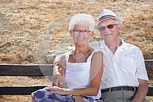 Radiant senior couple