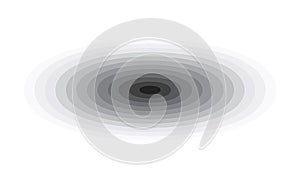 Radiating concentric ellipses abstract graphic background