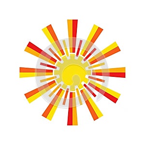 Background is plain white emphasizing the bold contrast of the