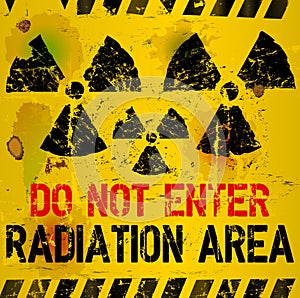 Radiation area warning