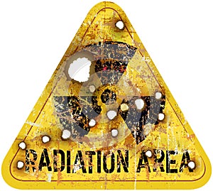 Radiation area warning