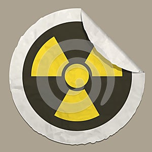 Radiation hazard sign