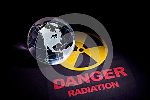 Radiation hazard sign