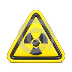 Radiation hazard sign 3D