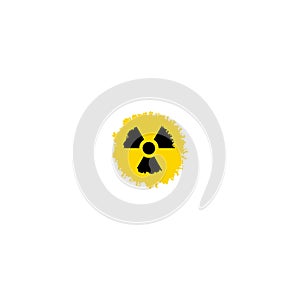 Radiation Hazard Sign. Hazard symbol. Danger logo. Warning sign icon
