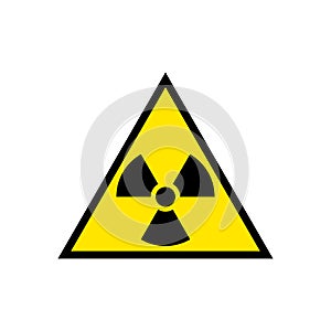 Radiation hazard sign symbol