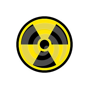 Radiation hazard sign symbol