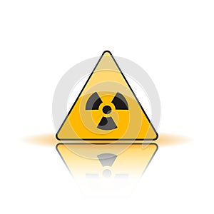 Radiation Hazard Sign.Symbol of radioactive.