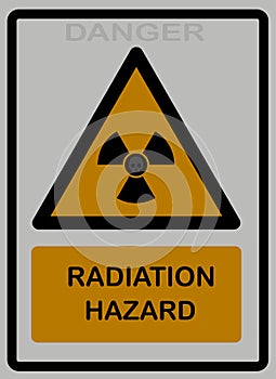 Radiation hazard signs s