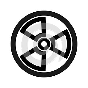 radiation icon vector