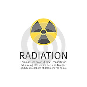 Radiation line icon