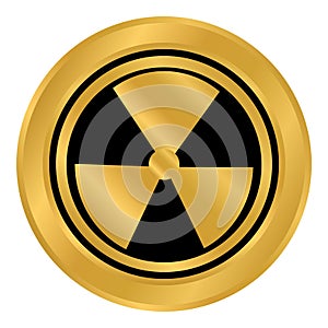 Radiation round button.
