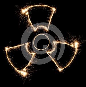Radiation sparkler