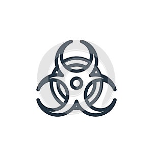 radiation vector icon. radiation editable stroke. radiation linear symbol for use on web and mobile apps, logo, print media. Thin