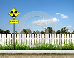 Radiation warning symbol