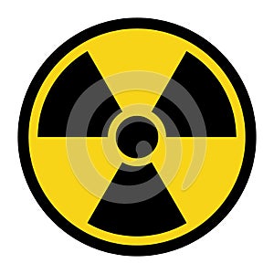 Radiation yellow sign