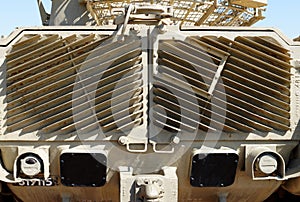 Radiator grill of M48 patton tank