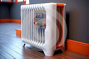 radiator heating with thermostat and temperature controller similar to house