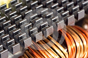 Radiator and inductance coil