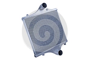 radiator intercooler on white background