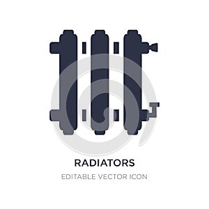 radiators icon on white background. Simple element illustration from Shapes concept