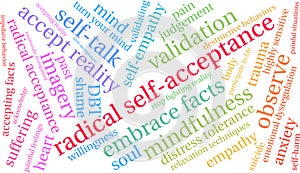 Radical Self-Acceptance Word Cloud