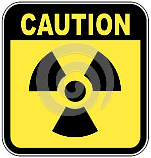 Radio active caution sign