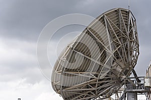 Radio antenna dishes of the radio telescope