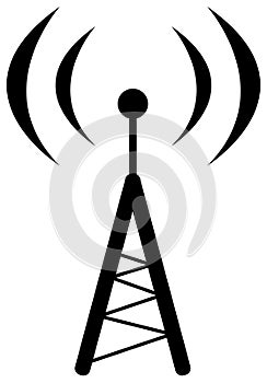 Radio antenna symbol photo