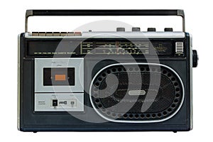 Radio and cassette old.