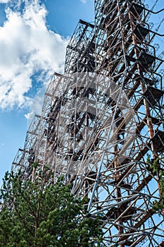 Radio center in Pripyat, Chernobyl area known as `the Arc` or `Duga`