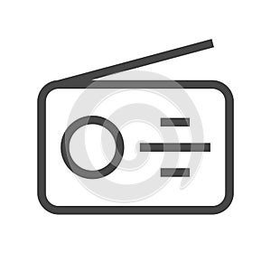 Radio creative icon. Simple element illustration