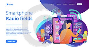 Radio fields influence concept landing page.