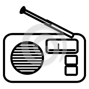 Radio fm device icon