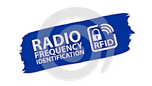 Radio Frequency Identification RFID Banner - Vector Illustration - Isolated On White photo