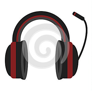 Radio headphones vector illustration