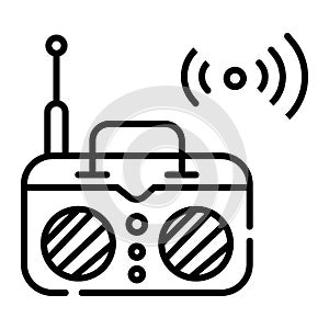 Radio icon vector