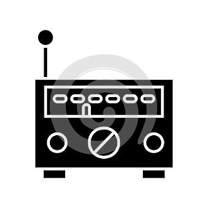 Radio icon vector. Radio wave illustration sign. Music symbol or logo.