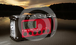 Radio ideal for checking conditions before going outdoors