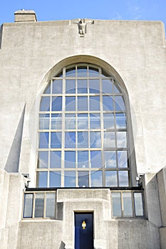 Back Facade of Building A of Radio Kootwijk, The Netherlands photo