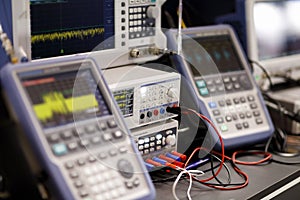 Radio laboratory with electronic digital equipment