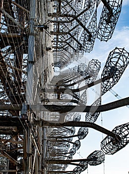 Radio locator antenna Duga in Chernobyl zone