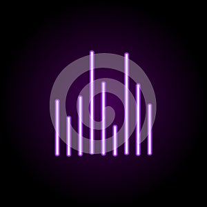 radio neon icon. Elements of music set. Simple icon for websites, web design, mobile app, info graphics
