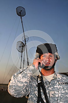 Radio operator with antennas