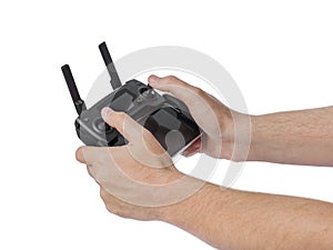 Radio remote control in hands